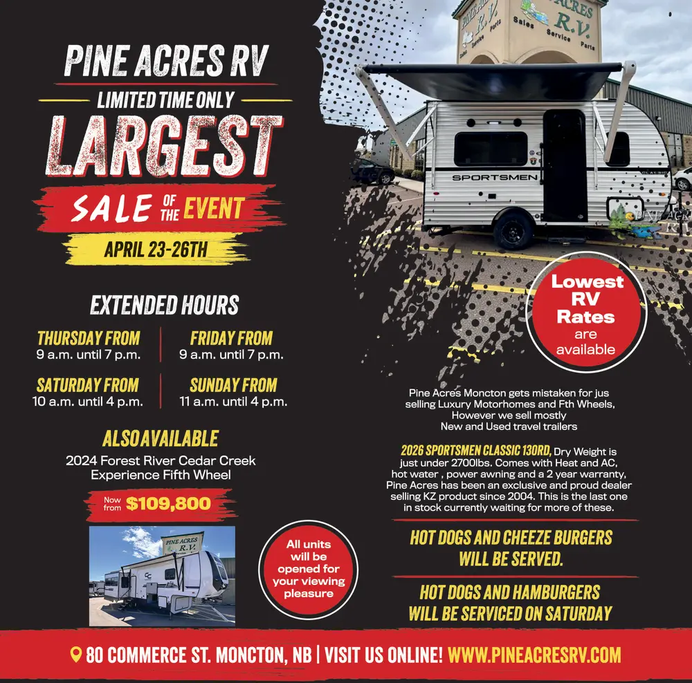 Discover Quality Trailers & RVs in Moncton, NB at Pine Acres RV